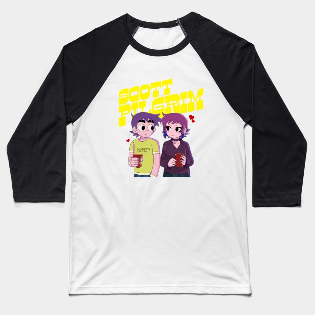 SCOTT PILGRIM VS THE WORLD Baseball T-Shirt by In every mood